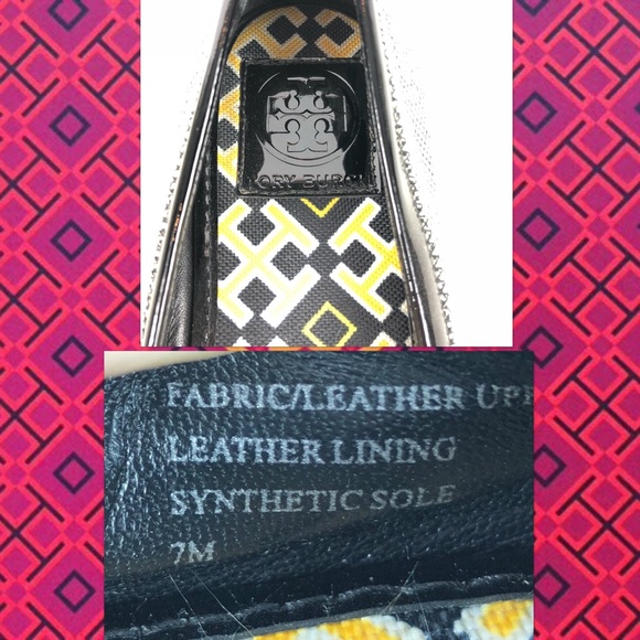 Tory Burch Blk&Wht Textile Ballet Flat Sneakers! - Picture 7 of 8